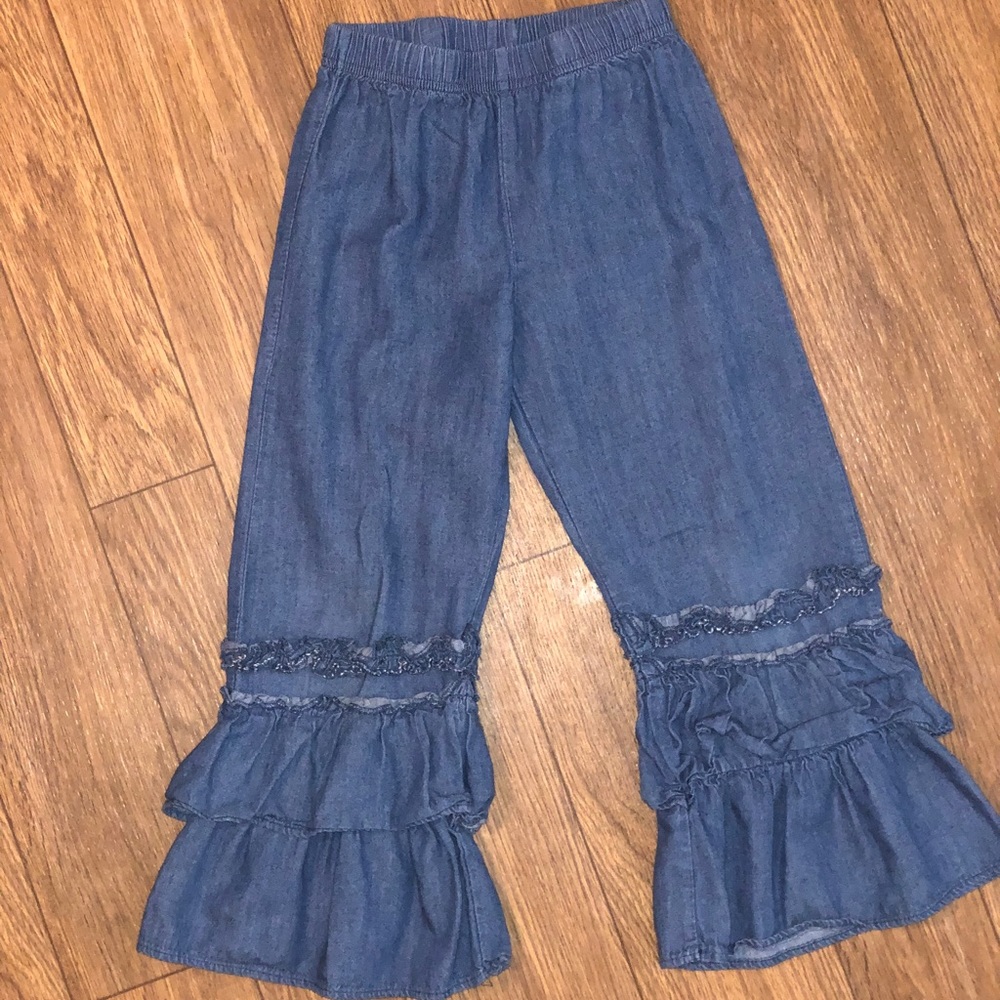Southern tots faux denim bottoms